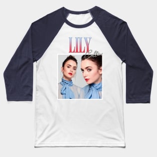 Lily Collins Baseball T-Shirt